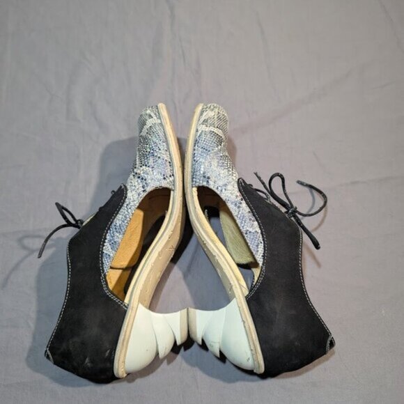 Eject Prophecy Aryn Trail Mark Oxford Pump Black and Metallic Women Size 41 - Picture 6 of 10